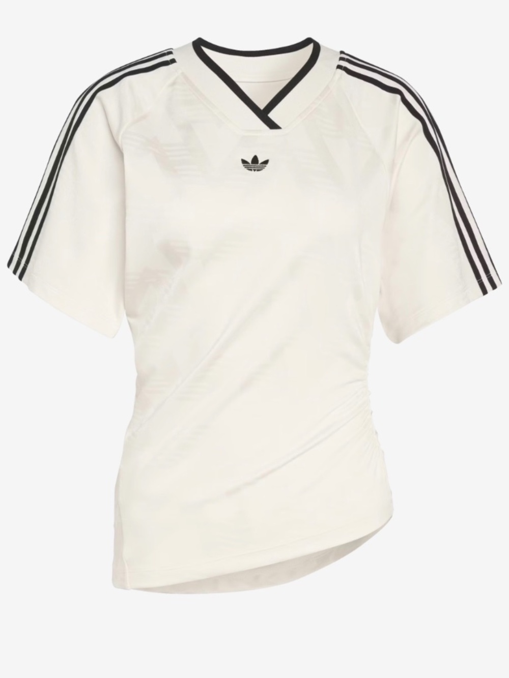 Adidas Rouched Side Fitted Jersey Size M